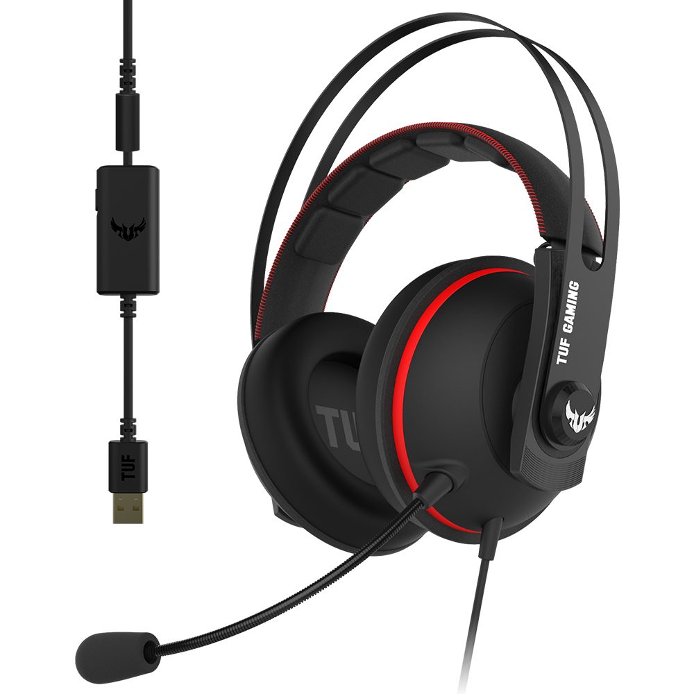 ASUS TUF Gaming H7 Kırmızı 7.1 Oyuncu Kulaklık
