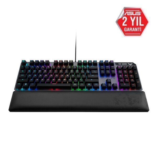 ASUS TUF Gaming K7 Optik RGB Türkçe Mekanik Gaming Klavye – Linear Switch (90MP0191-B0YA00)
