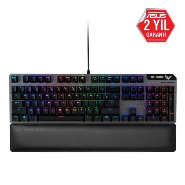 ASUS TUF Gaming K7 Optik RGB Türkçe Mekanik Gaming Klavye – Linear Switch (90MP0191-B0YA00)