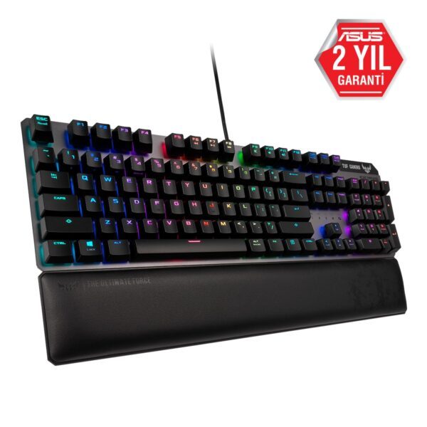 ASUS TUF Gaming K7 Optik RGB Türkçe Mekanik Gaming Klavye – Linear Switch (90MP0191-B0YA00)