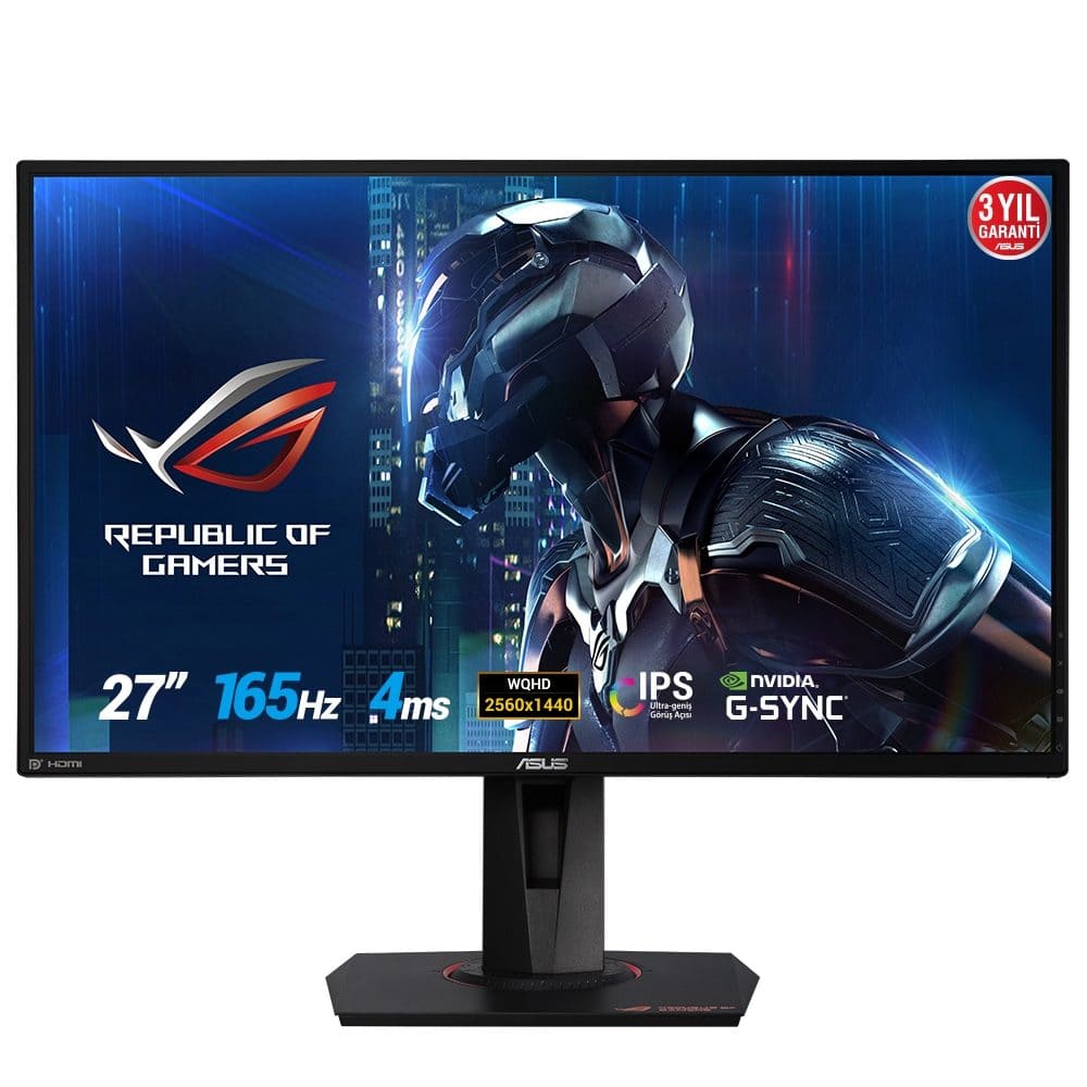ASUS ROG SWIFT 27" PG279QE 165Hz 4ms HDMI DP WQHD IPS Gsync Gaming Monitör