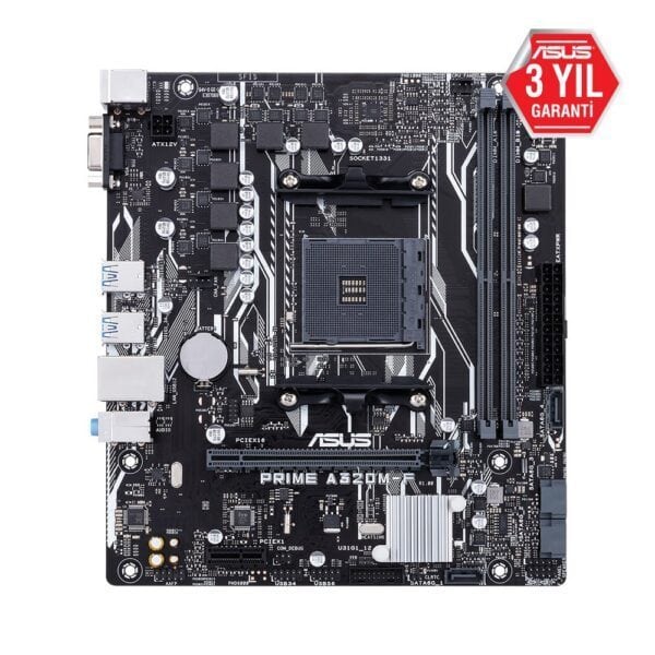 ASUS PRIME A320M-F 3200MHz(OC) DDR4 Soket AM4 VGA mATX Anakart