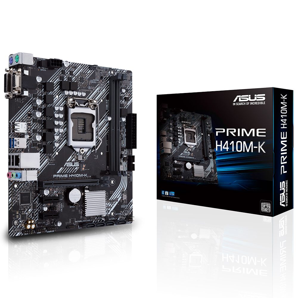ASUS PRIME H410M-K 2933MHz DDR4 Soket 1200 HDMI VGA mATX Anakart