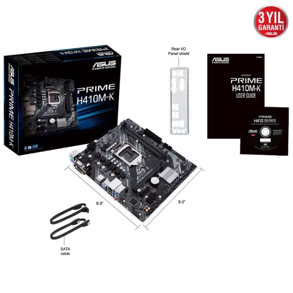 ASUS PRIME H410M-K 2933MHz DDR4 Soket 1200 HDMI VGA mATX Anakart
