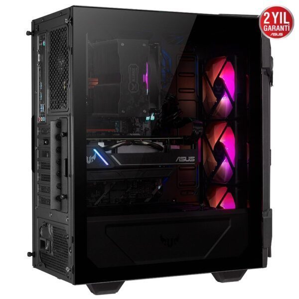 ASUS TUF GAMING GT301 RGB Temperli Cam USB 3.2 Mid Tower Kasa