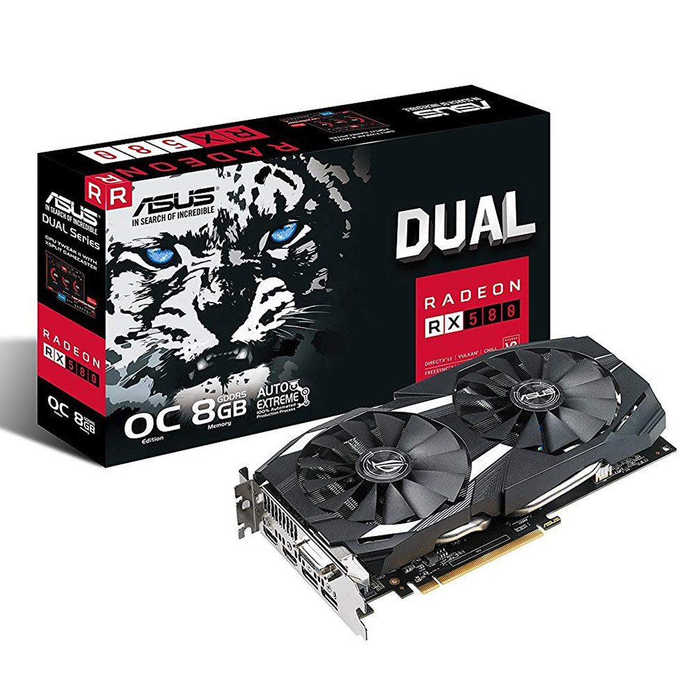 ASUS DUAL Radeon RX580 OC 8GB GDDR5 256 Bit Ekran Kartı