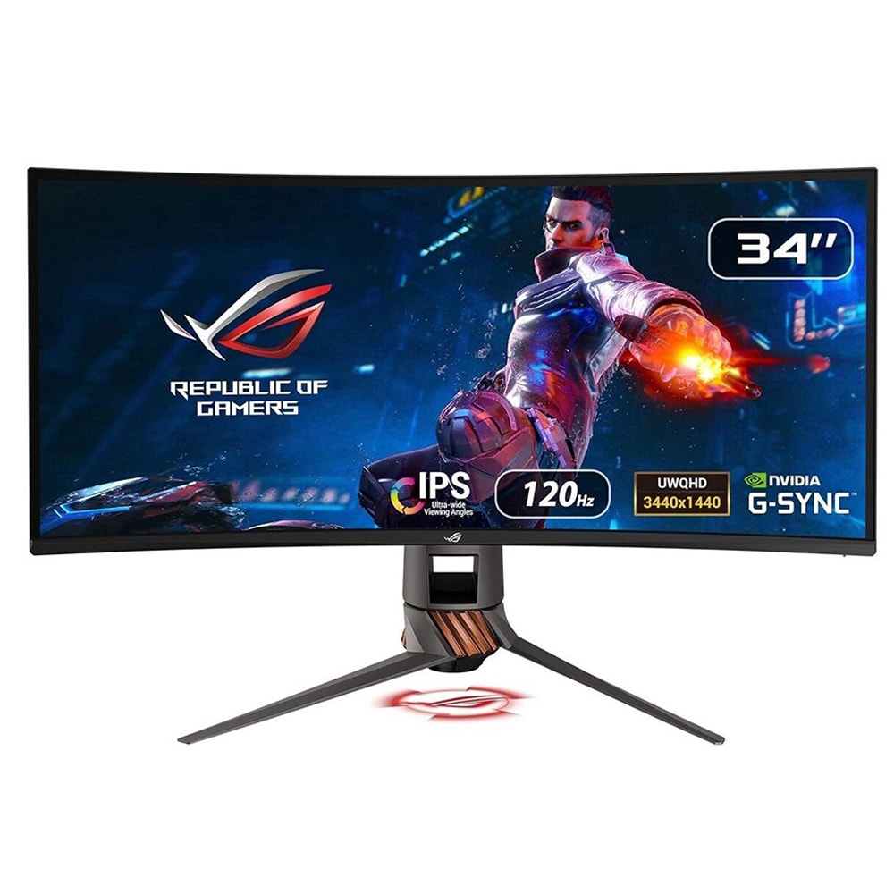 Asus Rog Swift Pg349q 34 Inc 120hz 4ms Qhd G Sync Kavisli Gaming Monitor