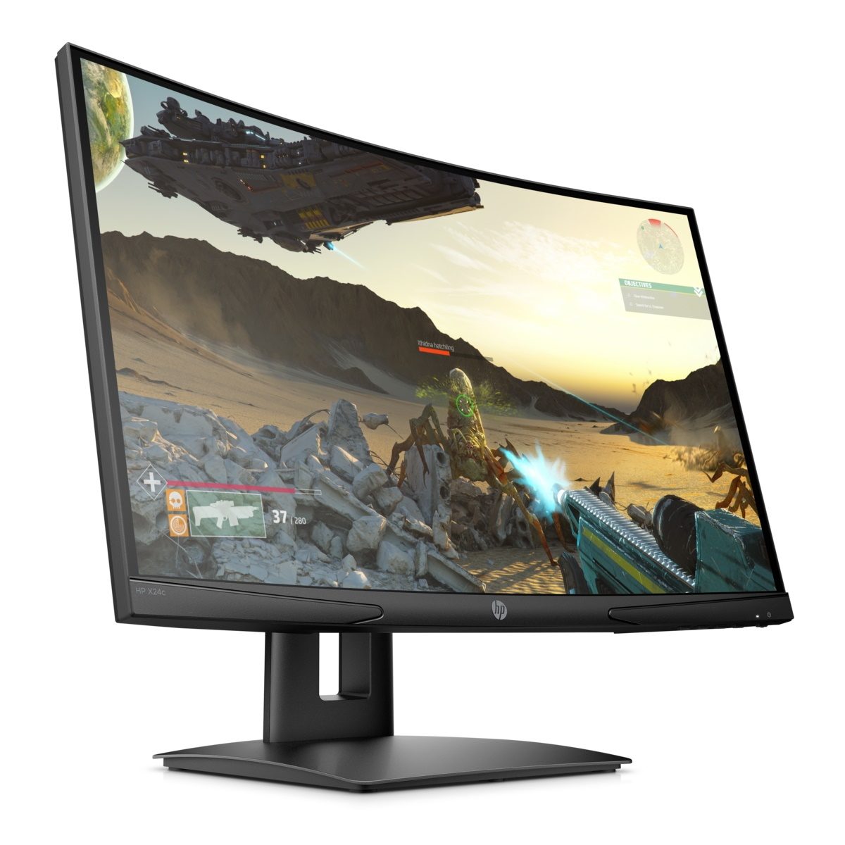 HP X24c 23.6″ 144Hz 4ms (HDMI+DP) Full HD Curved FreeSYNC Oyuncu Monitör (9FM22AA)