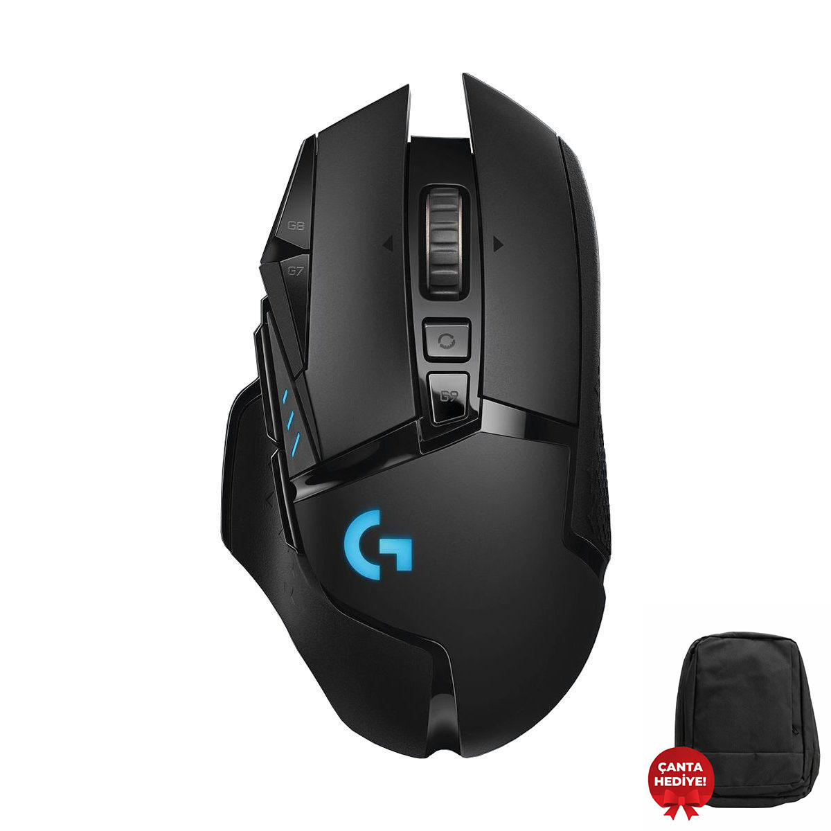 Logitech G G502 Lightspeed 25.600 Dpi Yüksek Performanslı Kablosuz Oyuncu Mouse Siyah 910 005568 1