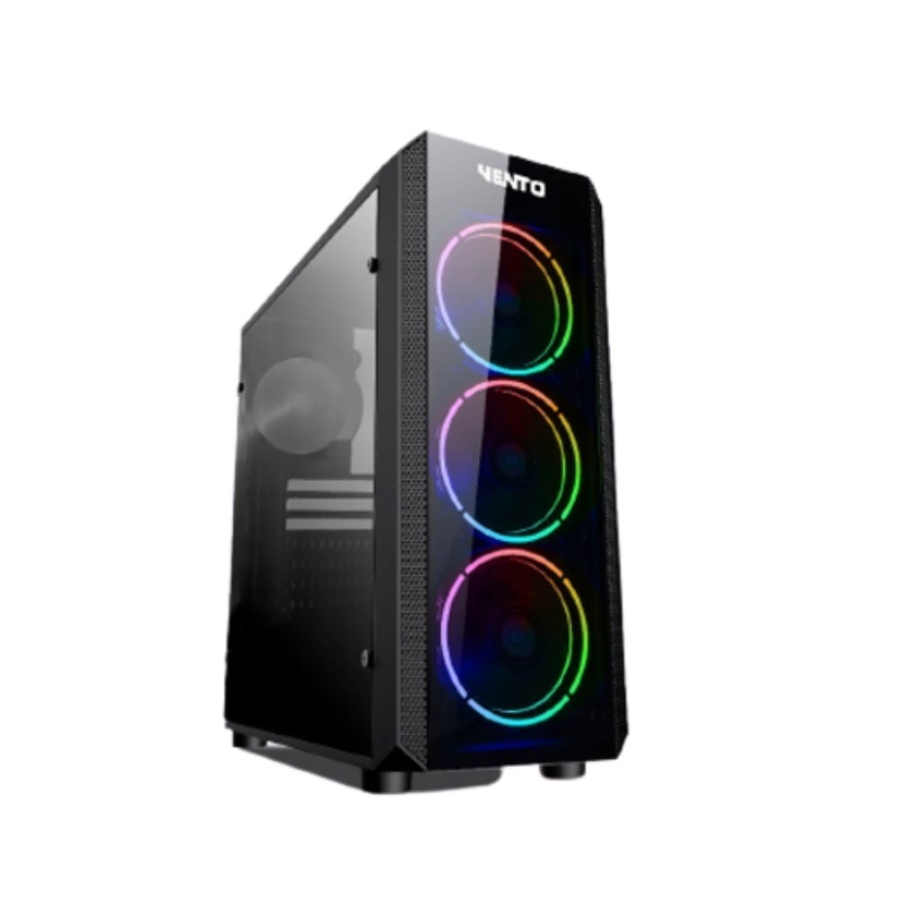 Vento Vg04f Temperli Cam Atx Mid Tower Rgb Gaming Kasa 999