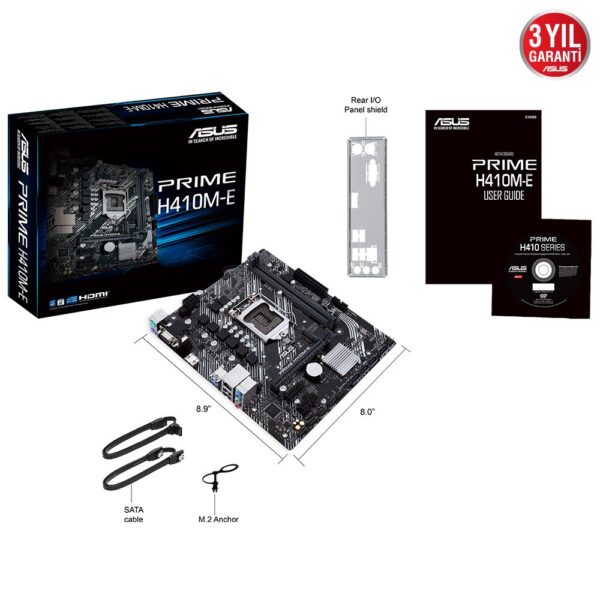 ASUS Prime H410M-E/CSM 2933mhz(OC) M.2 1200p mATX Anakart