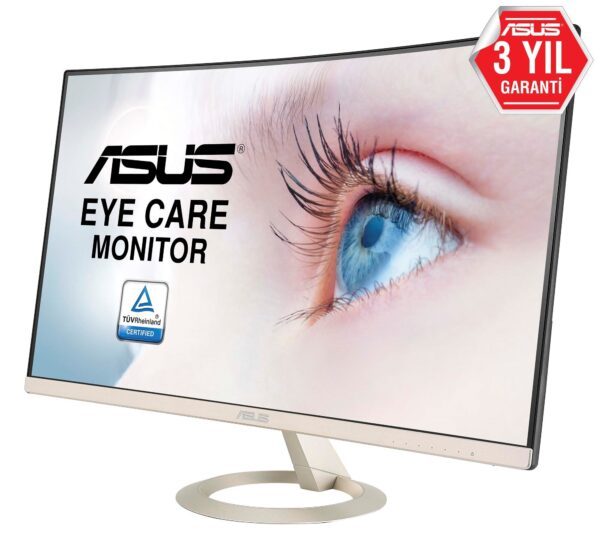 ASUS 27″ VZ27VQ 75Hz 5ms VGA HDMI DP FHD Curved Monitör
