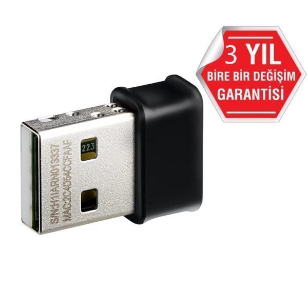 ASUS USB-AC53 Nano AC1200 Çift bant Kablosuz USB Adaptör