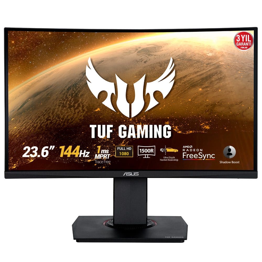 ASUS TUF GAMING VG24VQ 23.6″ 144Hz 1ms Display Port HDMI Freesync Curved Gaming