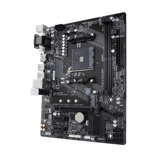 GIGABYTE A320M S2H 3200MHz(OC) DDR4 Soket AM4 M.2 HDMI DVI VGA mATX Anakart