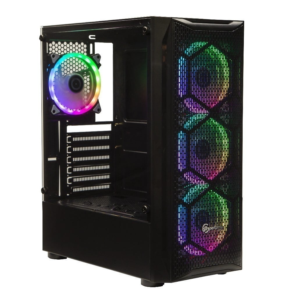 Performax Hellfire Siyah Temperli Cam RGB 550W ATX Kasa