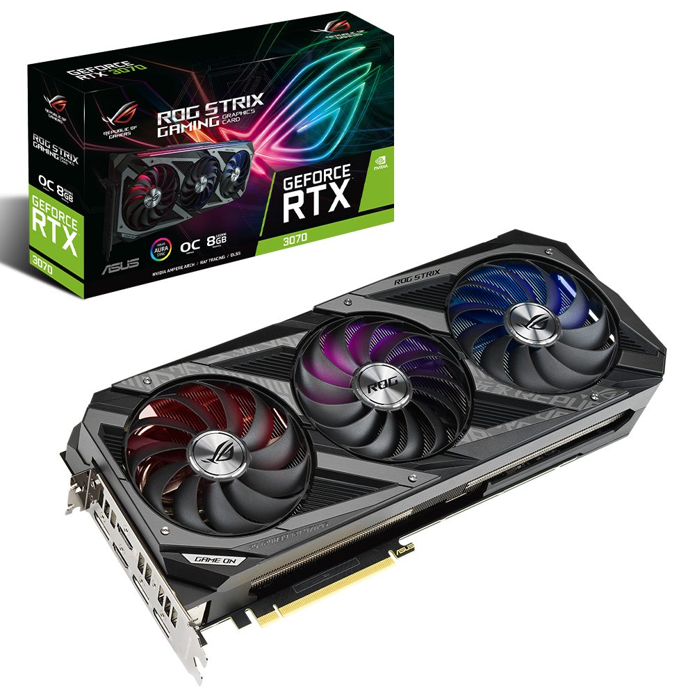 ASUS ROG STRIX GeForce RTX 3070 GAMING OC 8GB GDDR6 256 Bit Ekran Kartı
