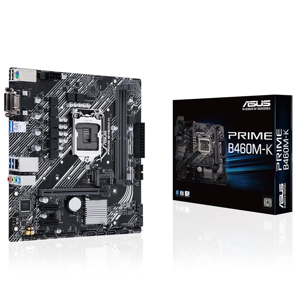 ASUS PRIME B460M-K 2933MHz DDR4 Soket 1200 M.2 VGA DVI mATX Anakart