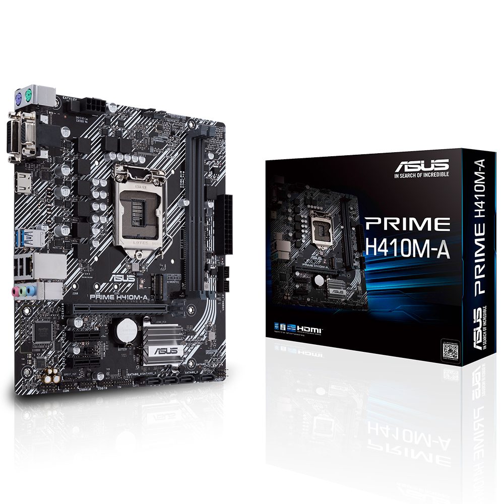 ASUS PRIME H410M-A 2933MHz DDR4 Soket 1200 M.2 HDMI DVI VGA mATX Anakart