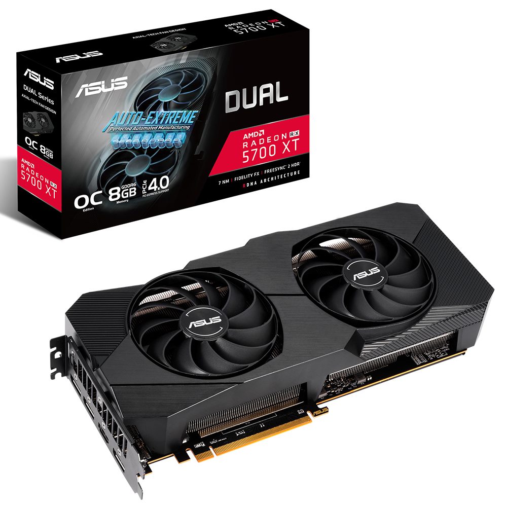 ASUS DUAL Radeon RX 5700 XT OC EVO 8GB GDDR6 256 Bit Ekran Kartı