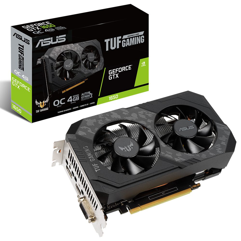 ASUS GeForce TUF GTX 1650 GAMING OC P 4GB GDDR6 Ekran Kartı