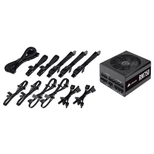 CORSAIR RM750 750W 80+ Gold Full Modüler 135mm Fanlı PSU