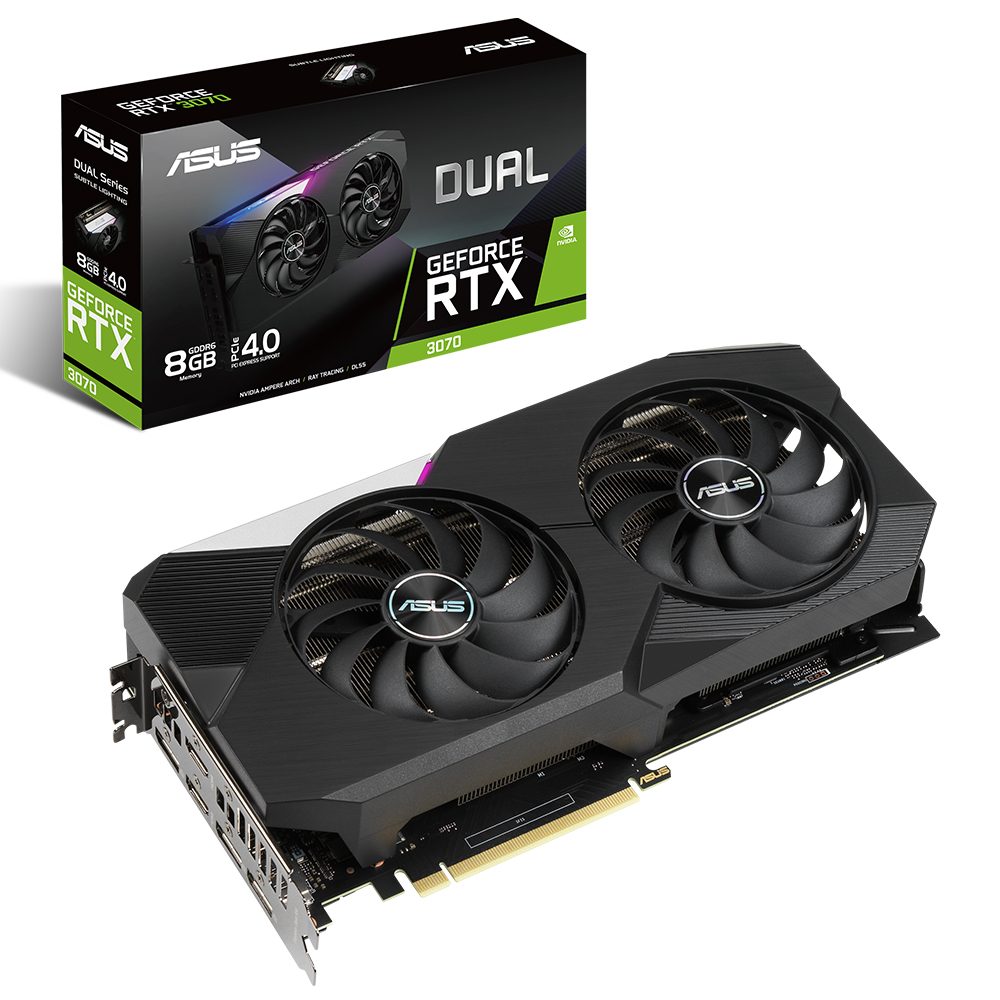 ASUS DUAL GeForce RTX 3070 8GB GDDR6 256Bit Ekran Kartı