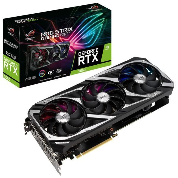 ASUS GeForce ROG STRIX RTX 3060 OC 12GB GDDR6 192bit RGB Ekran Kartı