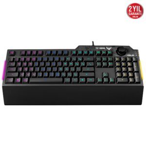 ASUS TUF Gaming K1 Mekanik Hisli Türkçe RGB Oyuncu Klavyesi (90MP01X0-BKYA00)