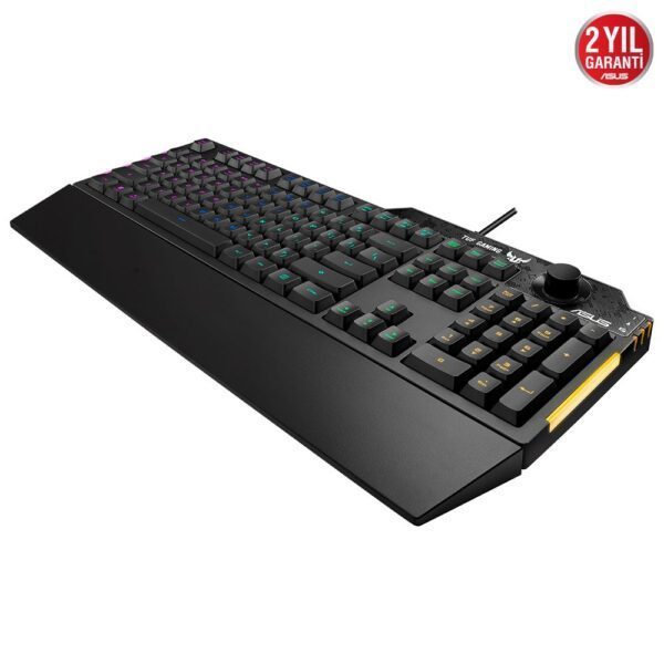 ASUS TUF Gaming K1 Mekanik Hisli Türkçe RGB Oyuncu Klavyesi (90MP01X0-BKYA00)