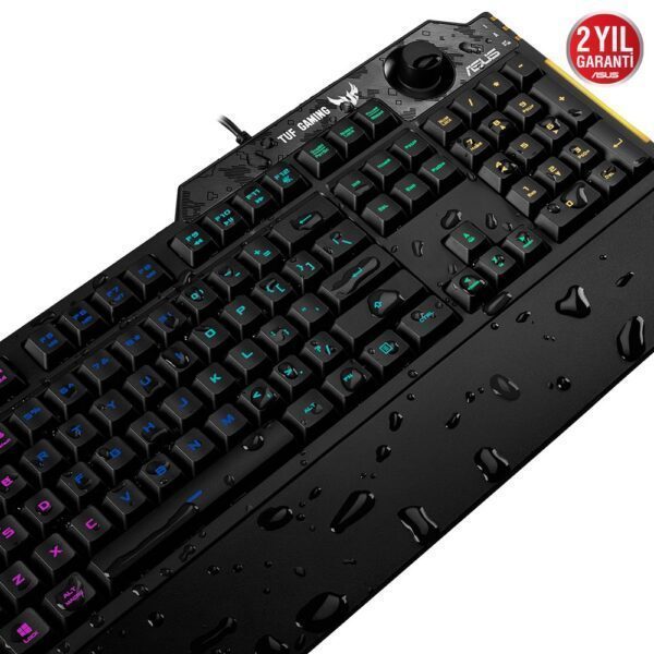 ASUS TUF Gaming K1 Mekanik Hisli Türkçe RGB Oyuncu Klavyesi (90MP01X0-BKYA00)