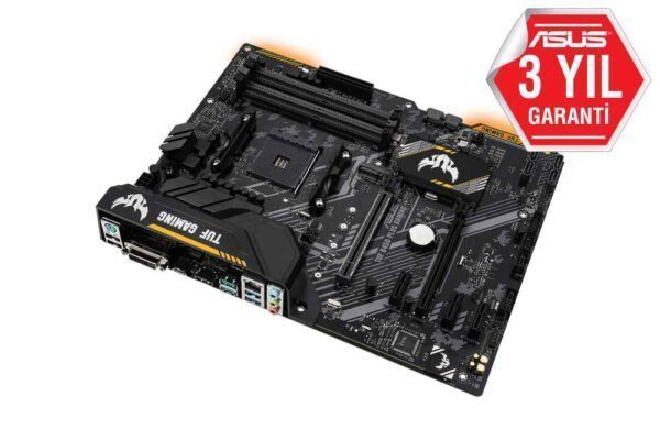 ASUS TUF B450-PLUS GAMING 4400MHz(OC) DDR4 Soket AM4 RGB M.2 HDMI DVI ATX Anakart