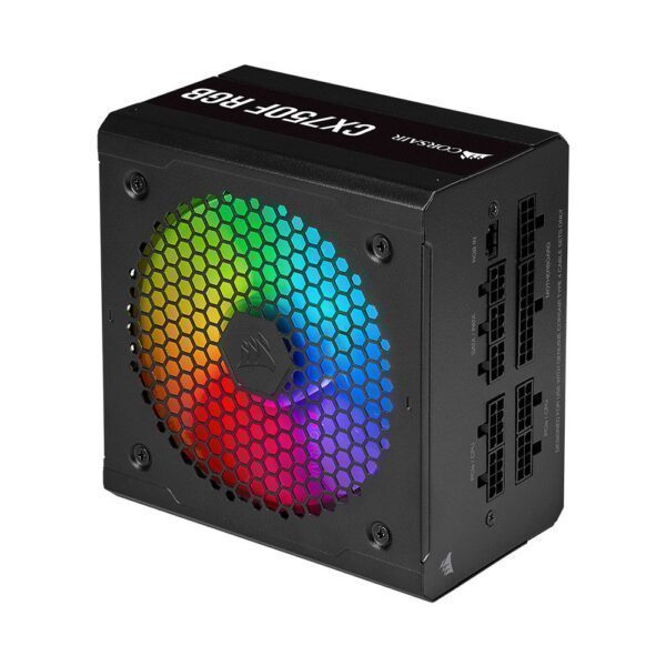 CORSAIR CX750F RGB 750W 80+ Bronze Siyah Full Modüler 120mm Fanlı PSU