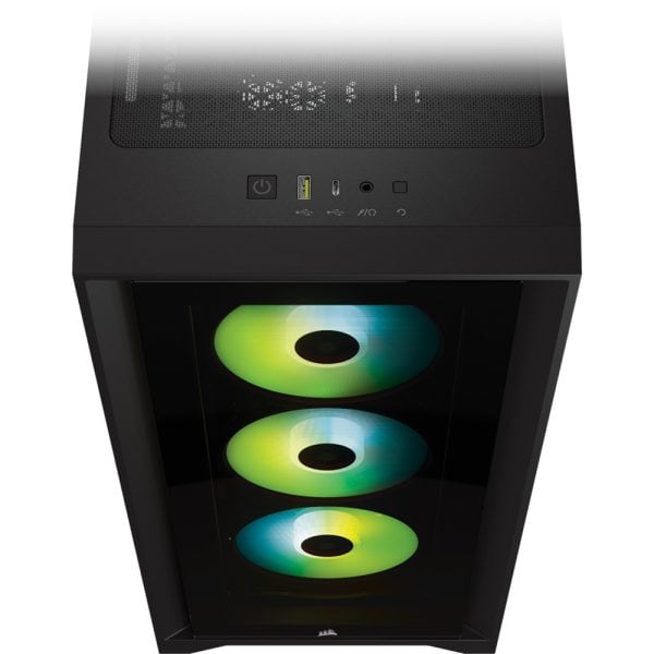 Corsair Icue 4000x Rgb Tempered Glass Siyah Mid Tower Kasa 5
