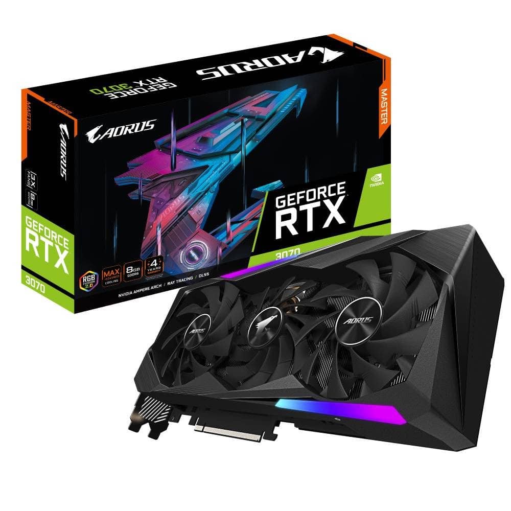 GIGABYTE GeForce RTX 3070 AORUS MASTER 8GB GDDR6 256 Bit Ekran Kartı