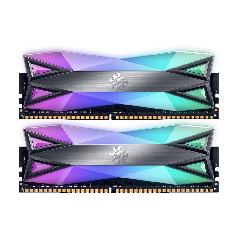 XPG 16GB (2x8GB) Spectrix D60G RGB Gri 3200MHZ CL16 DDR4 Dual Kit Ram