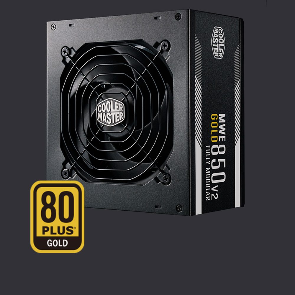 COOLER MASTER MWE 850W 80+ Gold V2 2xEPS Full Modüler 120mm Fanlı PSU