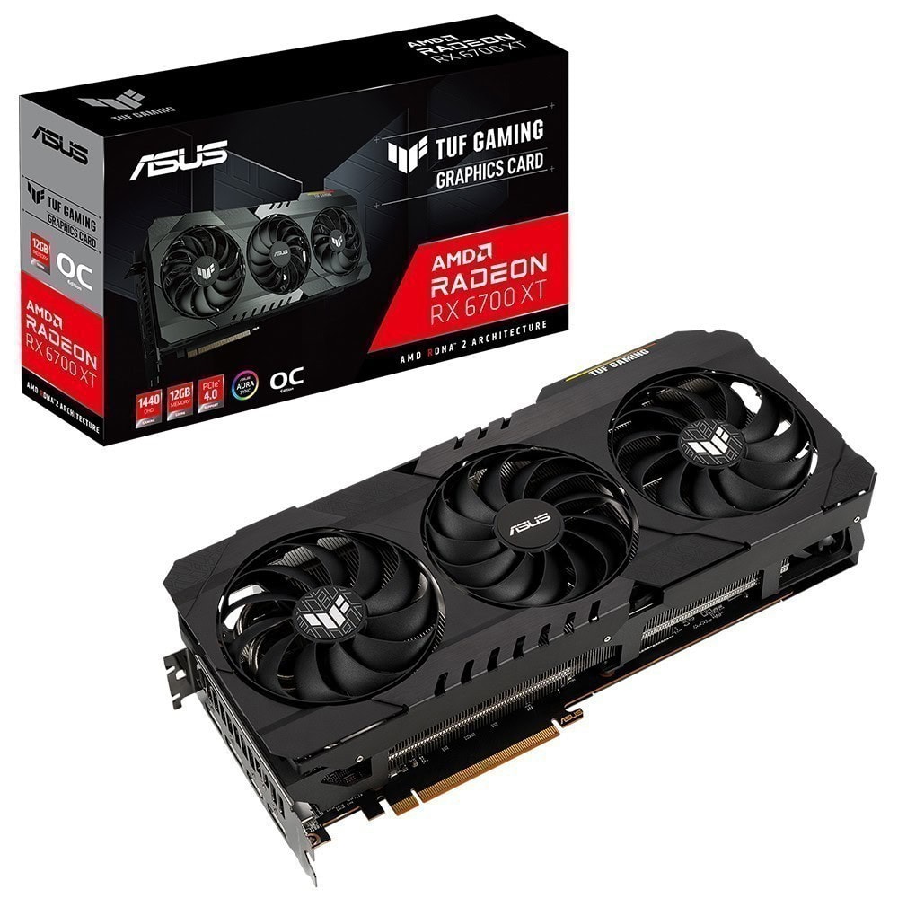 ASUS Radeon TUF RX 6700 XT GAMING OC 12GB GDDR6 192 Bit Ekran Kartı