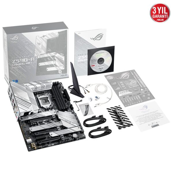 ASUS ROG STRIX Z590-A GAMING WIFI 5333(OC) DDR4 Soket 1200 M.2 HDMI DP ATX Anakart