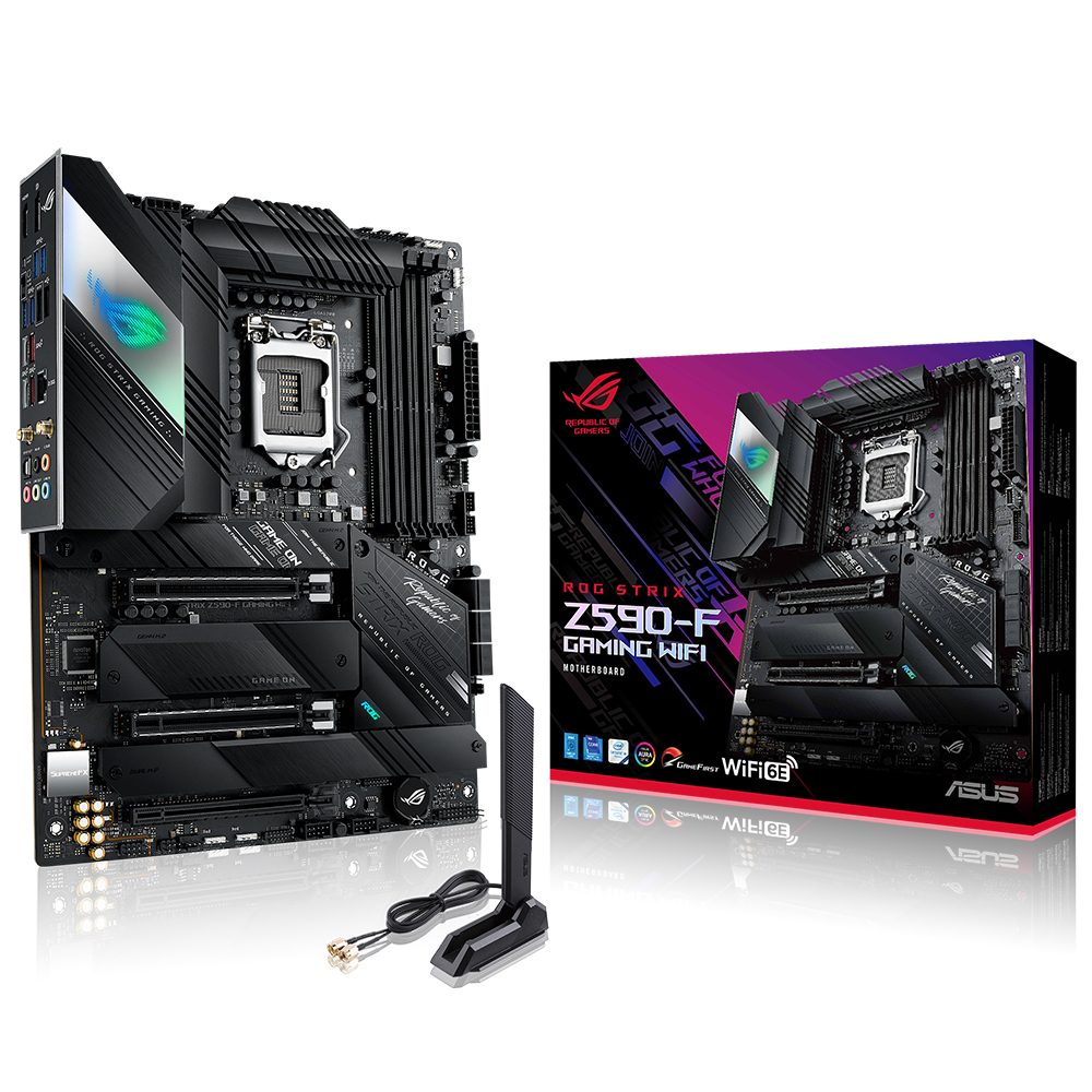 ASUS ROG STRIX Z590-F GAMING WIFI 5333(OC)MHz DDR4 Soket 1200 M.2 HDMI DP ATX Anakart