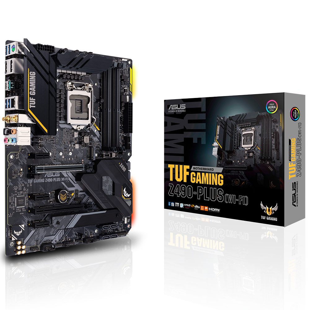 ASUS TUF GAMING Z490-PLUS WI-FI 4600MHz(OC) DDR4 Soket 1200 M.2 HDMI DP ATX Anakart