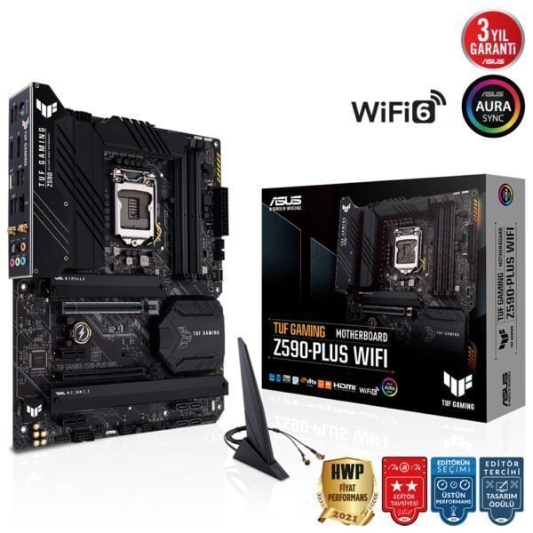 ASUS TUF GAMING Z590-PLUS WIFI Intel Z590 DDR4 5133MHz(OC) Anakart