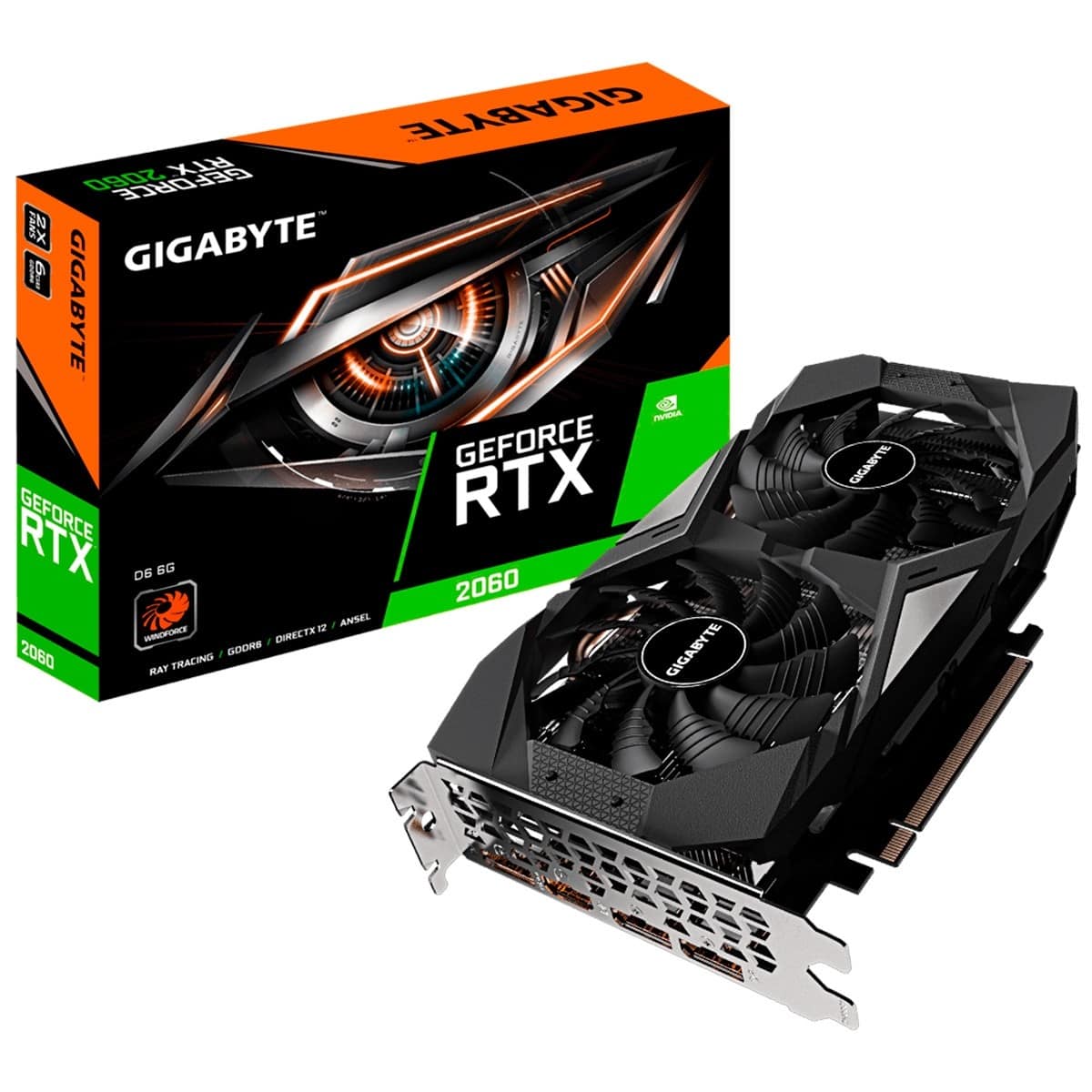 GIGABYTE GeForce RTX 2060 6GB GDDR6 192 Bit Ekran Kartı