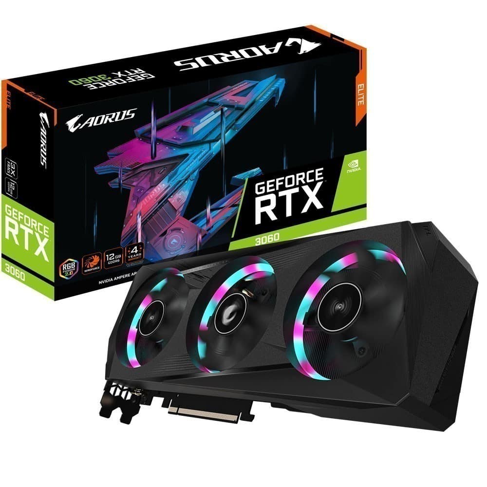 GIGABYTE GeForce RTX 3060 AORUS ELITE 12GB GDDR6 192 Bit Ekran Kartı