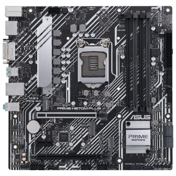 ASUS PRIME H570M-PLUS 4600MHz(OC) DDR4 Soket 1200 M.2 HDMI DP ATX Anakart
