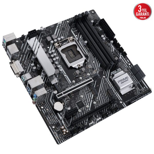 ASUS PRIME H570M-PLUS 4600MHz(OC) DDR4 Soket 1200 M.2 HDMI DP ATX Anakart