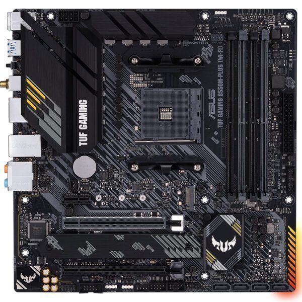 ASUS TUF GAMING B550M-PLUS (WI-FI) 4600MHz(OC) DDR4 Soket AM4 HDMI DP mATX Anakart