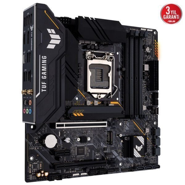 ASUS TUF GAMING B560M-PLUS WIFI 5000MHz(OC) DDR4 Soket 1200 M.2 WIFI mATX Anakart