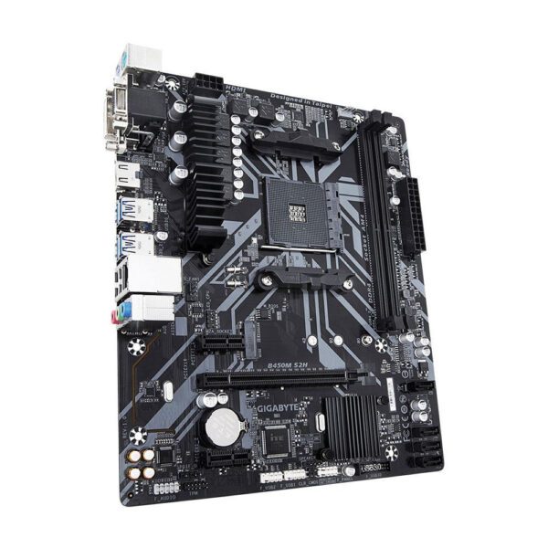 GIGABYTE B450M S2H 3600MHz(OC) DDR4 Soket AM4 M.2 HDMI DVI VGA mATX Anakart