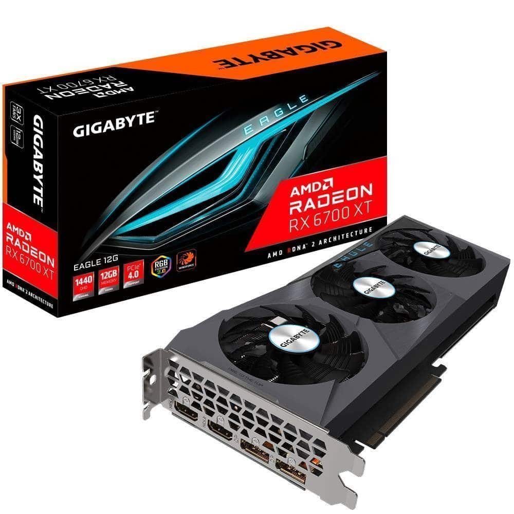 GIGABYTE Radeon RX 6700 XT EAGLE 12GB GDDR6 192 Bit Ekran Kartı